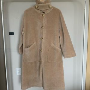 Shearling Lined hooded Coat